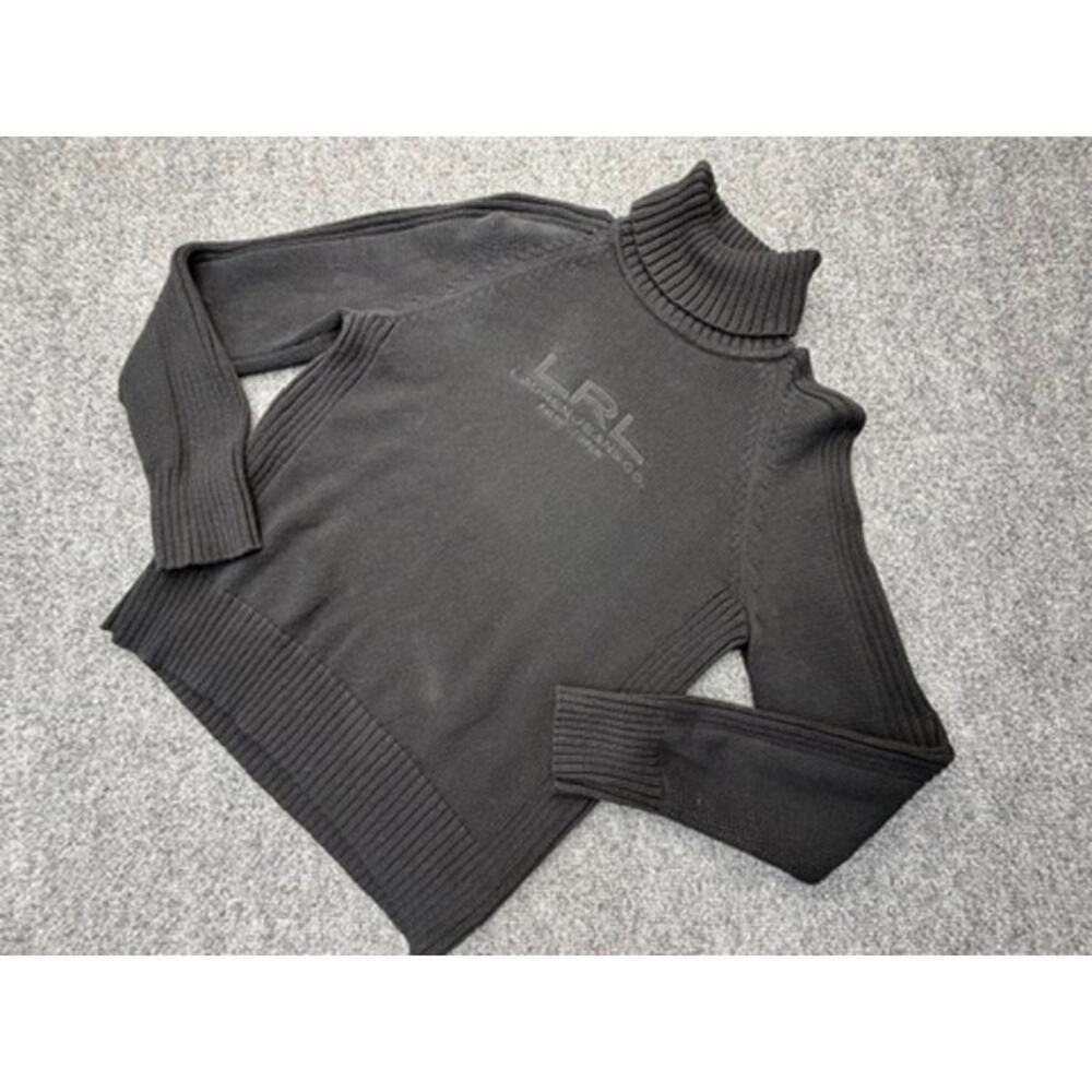 Lauren Ralph Lauren LRL Knit Sweater Black Cotton P/L
